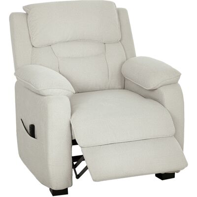 JHY DESIGN Sillón Reclinable De Terciopelo Beige Con Reposapiés, Mando A Distancia Y Bolsillo Lateral, 96 X 90 X 103 Cm, Beige JHY DESIGN Sillón Reclinable De Terciopelo Beige Con Reposapiés, Mando A Distancia Y Bolsillo Lateral, 96 X 90 X 103 Cm, Beige