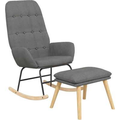 VIDAXL Sillón mecedora con reposapiés - Comodidad y estabilidad VIDAXL Sillón mecedora con reposapiés - Comodidad y estabilidad
