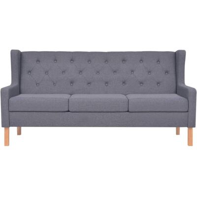 HELLOSHOP26 Sofá Cama De 3 Plazas Convertible Para Salón Cama De Invitados Diván Plegable Para Salón Asientos Interiores De Casa Tela Gris 020020645 HELLOSHOP26 Sofá Cama De 3 Plazas Convertible Para Salón Cama De Invitados Diván Plegable Para Salón Asientos Interiores De Casa Tela Gris 020020645