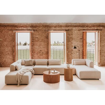 Sofá Modular Chaise Longue Derecho De 5 Piezas Con Doble Diván Fogler Sklum Sofá Modular Chaise Longue Derecho De 5 Piezas Con Doble Diván Fogler Sklum