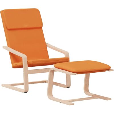 Sillón de relax con reposapiés vidaXL - Amarillo oscuro Sillón de relax con reposapiés vidaXL - Amarillo oscuro