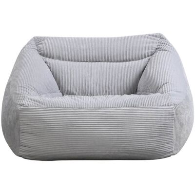 Home Deluxe - Sillón Puf Cozy Color: Gris Claro Home Deluxe - Sillón Puf Cozy Color: Gris Claro