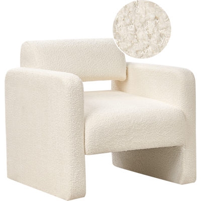 Sillón Retro de Bouclé Beliani Hallsberg - Sala Sillón Retro de Bouclé Beliani Hallsberg - Sala