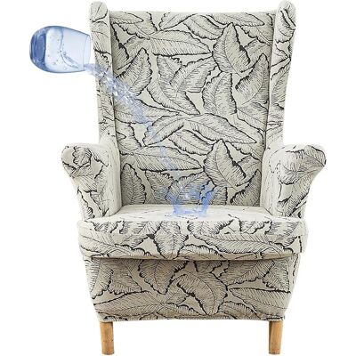 OEM Funda De Dos Piezas Para Sillón Orejero, Gris Oscuro, Impermeable, Con Funda Para Cojín En Forma De T. OEM Funda De Dos Piezas Para Sillón Orejero, Gris Oscuro, Impermeable, Con Funda Para Cojín En Forma De T.