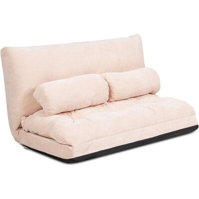 Costway - Sofá Regulable A Ras De Suelo, Sofá Cama Multifuncional Regulable En 6 Posiciones Con 2 Almohadas, Sofá Duradero Y Estable Con Forro En Ante Para Dormitorio/salón/balcón (beige) Costway - Sofá Regulable A Ras De Suelo, Sofá Cama Multifuncional Regulable En 6 Posiciones Con 2 Almohadas, Sofá Duradero Y Estable Con Forro En Ante Para Dormitorio/salón/balcón (beige)