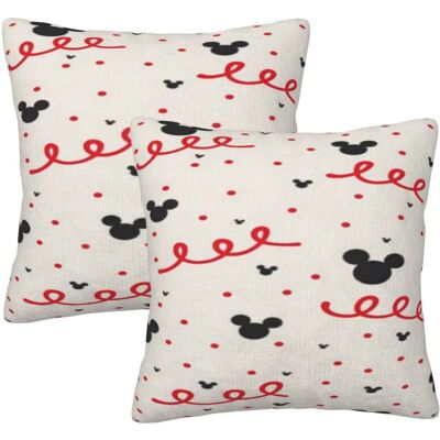 OEM Fundas De Almohada De Mickey Mouse, Paquete De 2, Aptas Para Sofás, Camas Y Salas De Estar, 22 Pulgadas X 22 Pulgadas. OEM Fundas De Almohada De Mickey Mouse, Paquete De 2, Aptas Para Sofás, Camas Y Salas De Estar, 22 Pulgadas X 22 Pulgadas.
