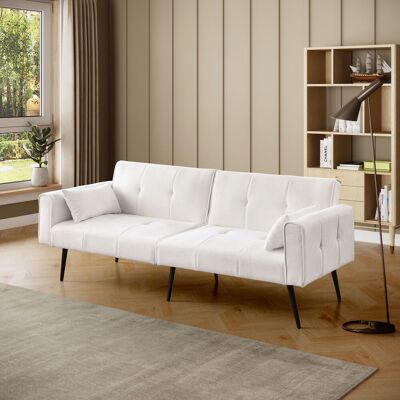 KELLANY Futon Sofá Cama, Sofá Futón Moderno De 68" Convertible En Cama, Mueble De Sala De Estar Futón - Ideal Para Espacios Pequeños KELLANY Futon Sofá Cama, Sofá Futón Moderno De 68" Convertible En Cama, Mueble De Sala De Estar Futón - Ideal Para Espacios Pequeños