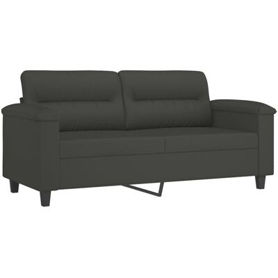 HELLOSHOP26 Sofá De 2 Plazas Para Salón Sala De Estar Casa Interior Gris Oscuro 140 Cm Tejido De Microfibra 020019174 HELLOSHOP26 Sofá De 2 Plazas Para Salón Sala De Estar Casa Interior Gris Oscuro 140 Cm Tejido De Microfibra 020019174