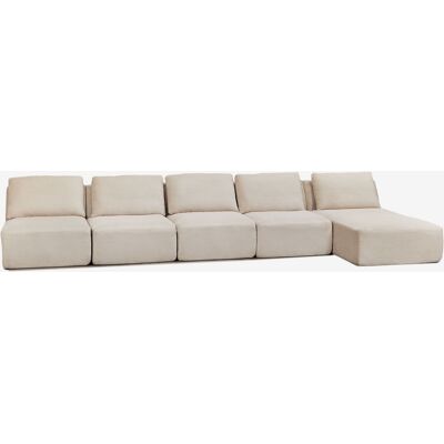 Sofá Modular Chaise Longue Derecho De 5 Piezas En Pana Envasado Al Vacío Temple Sklum Sofá Modular Chaise Longue Derecho De 5 Piezas En Pana Envasado Al Vacío Temple Sklum