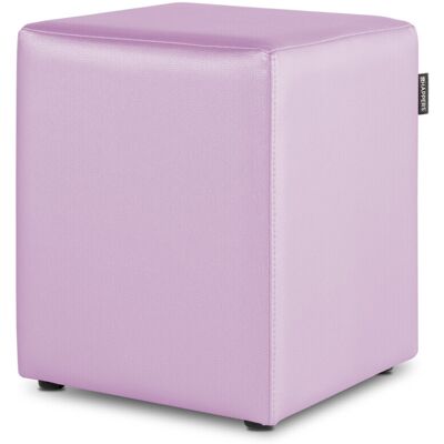 HAPPERS Puff Cubo Polipiel Malva 1 Unidad Malva HAPPERS Puff Cubo Polipiel Malva 1 Unidad Malva