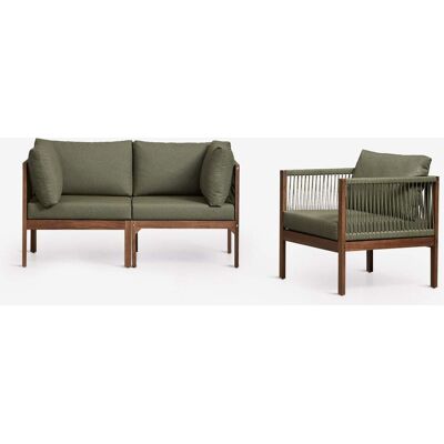 Conjunto De Salón Con Sofá Modular De 2 Piezas Con Reposabrazos Y Sillón En Madera De Acacia Branson Sklum Conjunto De Salón Con Sofá Modular De 2 Piezas Con Reposabrazos Y Sillón En Madera De Acacia Branson Sklum