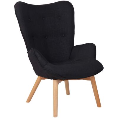 DÉCOSHOP26 ESC-SCN-CH-01 - color negro - upholstery tela poliéster - leg_material madera de haya - Silla DÉCOSHOP26 ESC-SCN-CH-01 - color negro - upholstery tela poliéster - leg_material madera de haya - Silla