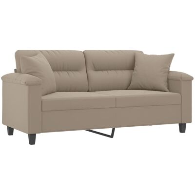 Sofá Vidaxl 2 Plazas Microfibra Taupe 140cm Sofá Vidaxl 2 Plazas Microfibra Taupe 140cm
