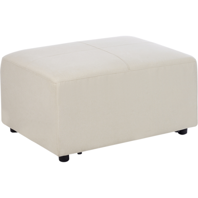 Ottoman Moderna Beige Claro de Poliéster Beliani Kohlo - Ottoman Ottoman Moderna Beige Claro de Poliéster Beliani Kohlo - Ottoman