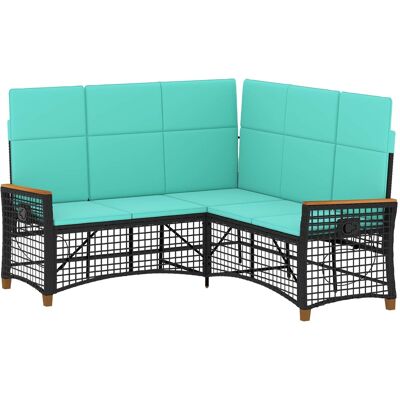 Conjunto De Sofá Reclinable De Jardín 5-número De Plazas Vidaxl Conjunto De Sofá Reclinable De Jardín 5-número De Plazas Vidaxl