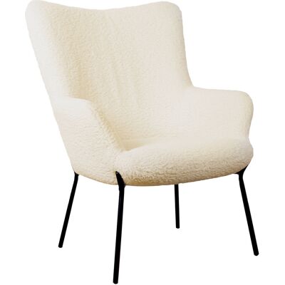 Happy Garden - Sillón Borreguito Efecto Lana Rizada Beige Eira Happy Garden - Sillón Borreguito Efecto Lana Rizada Beige Eira
