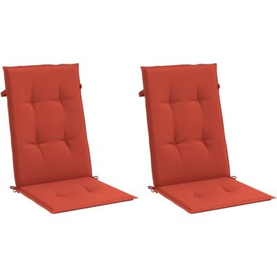 vidaXL Cojines con respaldo alto - 120x50x4 cm - Rojo - Cojines vidaXL Cojines con respaldo alto - 120x50x4 cm - Rojo - Cojines