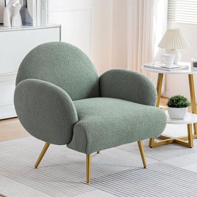 OEM Sillón Tapizado, Sillón Moderno Con Patas De Metal Negro, Silla Para Sala De Estar/dormitorio/rincón De Café, Sofá, Color Verde. OEM Sillón Tapizado, Sillón Moderno Con Patas De Metal Negro, Silla Para Sala De Estar/dormitorio/rincón De Café, Sofá, Color Verde.