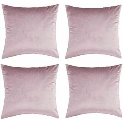 OEM Funda De Cojín Decorativa De Terciopelo Rosa Palo Para Sofá (50x50 Cm - Paquete De 4, Rosa Palo) OEM Funda De Cojín Decorativa De Terciopelo Rosa Palo Para Sofá (50x50 Cm - Paquete De 4, Rosa Palo)