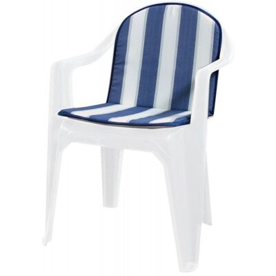 GEMITEX 8 X Cuscino Schienale Basso Double Rigato Blu GEMITEX 8 X Cuscino Schienale Basso Double Rigato Blu