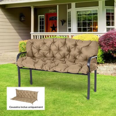 PZCC Cojín/colchón Para Asiento Y Respaldo De Banco De Jardín, Columpio O Sofá De 3 Plazas, Gran Comodidad, 150 X 98 X 8 Cm, Color Caqui Claro. PZCC Cojín/colchón Para Asiento Y Respaldo De Banco De Jardín, Columpio O Sofá De 3 Plazas, Gran Comodidad, 150 X 98 X 8 Cm, Color Caqui Claro.