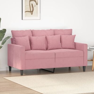 Sofá de Terciopelo Rosa 2 Plazas - Sofá Sofá de Terciopelo Rosa 2 Plazas - Sofá