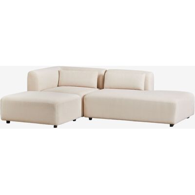 Sklum - Sofá Modular Esquinero De 2 Piezas Con Diván Derecho Y Puff Fogler Sklum - Sofá Modular Esquinero De 2 Piezas Con Diván Derecho Y Puff Fogler