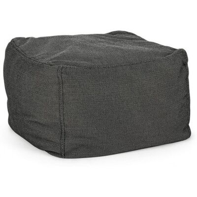 Bizzotto - Puf De Exterior En Tejido Sparrow Antracita 50x50x H36 Cm Bizzotto - Puf De Exterior En Tejido Sparrow Antracita 50x50x H36 Cm
