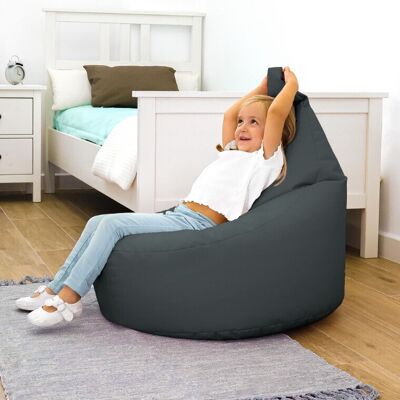 Happers - Puff Butaca Polipiel Gris Infantil Happers - Puff Butaca Polipiel Gris Infantil