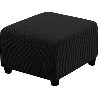 OEM Housse De Futon Carrée, Protection De Meuble, Avec Bande Élastique En Bas, En Tissu Jacquard Extensible À Petits Carrés (noir). OEM Housse De Futon Carrée, Protection De Meuble, Avec Bande Élastique En Bas, En Tissu Jacquard Extensible À Petits Carrés (noir).