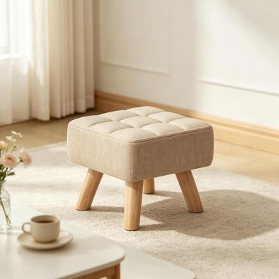 KELLANY Otoman Cómodo Con Asiento Acolchado, Taburete Cuadrado Estable, Taburete Para Uso Flexible (solo Con 1 Pieza De Taburete) KELLANY Otoman Cómodo Con Asiento Acolchado, Taburete Cuadrado Estable, Taburete Para Uso Flexible (solo Con 1 Pieza De Taburete)