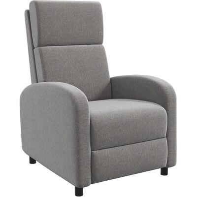 JHY DESIGN Sillón Reclinable Para Tv, Reposapiés Abatible, Se Reclina Hasta 160°, 64 X 86 X 102 Cm, Gris. JHY DESIGN Sillón Reclinable Para Tv, Reposapiés Abatible, Se Reclina Hasta 160°, 64 X 86 X 102 Cm, Gris.