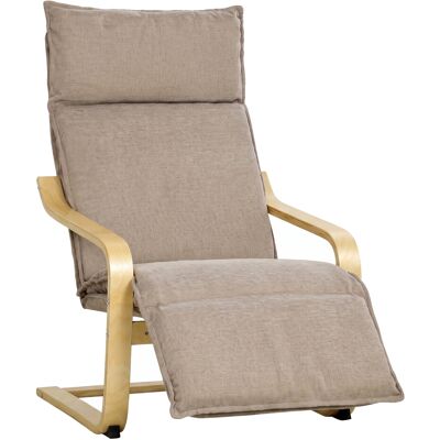 Homcom Sillón De Salón Con Reposapiés, Butaca De Salón Tapizada En Lino Con Balanceo Suave, Respaldo Alto, Asiento Amplio, Para Dormitorio, Marrón Homcom Sillón De Salón Con Reposapiés, Butaca De Salón Tapizada En Lino Con Balanceo Suave, Respaldo Alto, Asiento Amplio, Para Dormitorio, Marrón