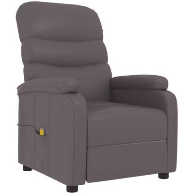 VIDAXL Sillón de masaje gris - Silla relajante con 6 puntos de masaje VIDAXL Sillón de masaje gris - Silla relajante con 6 puntos de masaje