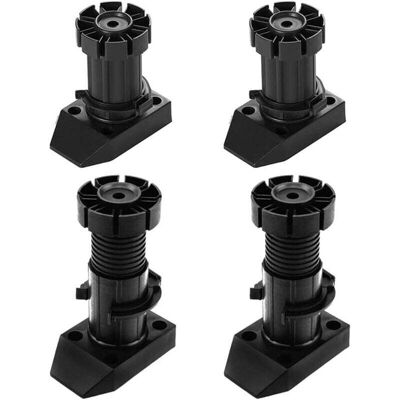 OEM Juego De 4 Patas De Plástico Para Muebles De Cocina, Patas De Mesa Ajustables En Altura, Patas De Repuesto Para Muebles, Pies Para Muebles, Pies Ajustables Para Sofá Cama, Armario, Sillón, Silla - Cre OEM Juego De 4 Patas De Plástico Para Muebles De Cocina, Patas De Mesa Ajustables En Altura, Patas De Repuesto Para Muebles, Pies Para Muebles, Pies Ajustables Para Sofá Cama, Armario, Sillón, Silla - Cre