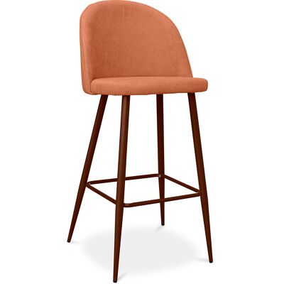 PRIVATEFLOOR Taburete Tapizado En Tela - Diseño Escandinavo - 76cm - Evelyne PRIVATEFLOOR Taburete Tapizado En Tela - Diseño Escandinavo - 76cm - Evelyne
