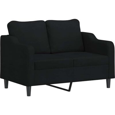 Sofá de 2 plazas de tela negro - Sofa Sofá de 2 plazas de tela negro - Sofa