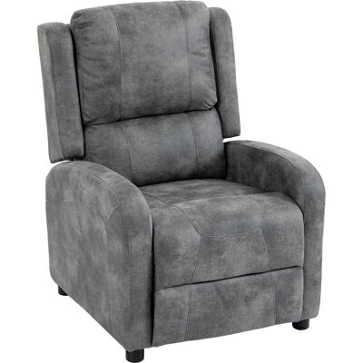 Homcom Sillón Relax Reclinable, Sillón Reclinable Manual, Tapizado En Cuero Sintético, Instalación Rápida, Reposapiés, Acolchado Grueso, Gris Homcom Sillón Relax Reclinable, Sillón Reclinable Manual, Tapizado En Cuero Sintético, Instalación Rápida, Reposapiés, Acolchado Grueso, Gris