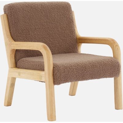 SWEEEK Sillón Infantil Escandinavo De Madera Y Tela Borreguito SWEEEK Sillón Infantil Escandinavo De Madera Y Tela Borreguito