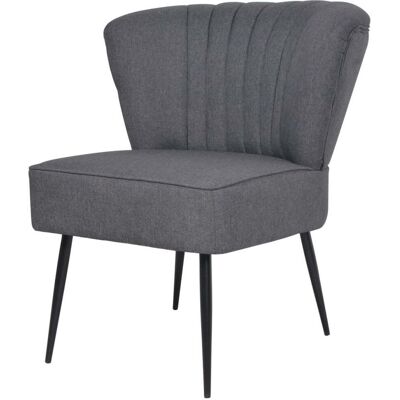 HELLOSHOP26 Sillón Sillón De Diseño Asiento De Salón Sofá Club Salón De Cóctel Gris Oscuro 1102315 HELLOSHOP26 Sillón Sillón De Diseño Asiento De Salón Sofá Club Salón De Cóctel Gris Oscuro 1102315