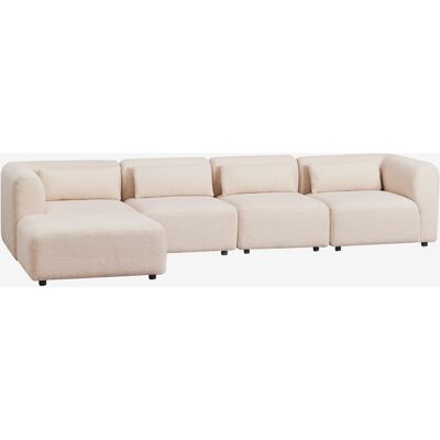 Sklum - Sofá Modular De 4 Piezas Con Puff Fogler Sklum - Sofá Modular De 4 Piezas Con Puff Fogler