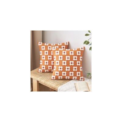 OEM Fundas De Cojín Decorativas De Color Naranja Con Motivos Otoñales, 45 X 45 Cm, Juego De Dos. Estampado Jacquard De Girasoles Y Margaritas. Fundas Cuadradas Ideales Para Sofás, Camas, Salas De Estar Y OEM Fundas De Cojín Decorativas De Color Naranja Con Motivos Otoñales, 45 X 45 Cm, Juego De Dos. Estampado Jacquard De Girasoles Y Margaritas. Fundas Cuadradas Ideales Para Sofás, Camas, Salas De Estar Y
