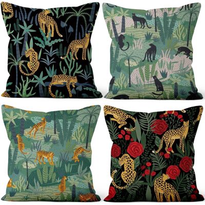 OEM Fundas De Cojín De Lino Con Estampado Animal, Juego De 4 Piezas, 40 X 40 Cm, Estilo Rústico, Ideales Para La Decoración Del Hogar, Sofás, Salas De Estar Y Automóviles. OEM Fundas De Cojín De Lino Con Estampado Animal, Juego De 4 Piezas, 40 X 40 Cm, Estilo Rústico, Ideales Para La Decoración Del Hogar, Sofás, Salas De Estar Y Automóviles.
