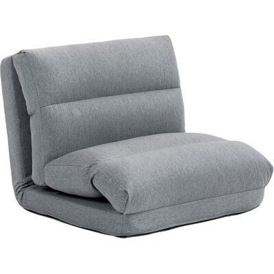 JHY DESIGN Sillón De Suelo, Sofá Cama, Reclinable De 90° A 180°, De Tela - 70 Cm De Ancho X 72 Cm De Profundidad X 56 Cm De Alto - Gris JHY DESIGN Sillón De Suelo, Sofá Cama, Reclinable De 90° A 180°, De Tela - 70 Cm De Ancho X 72 Cm De Profundidad X 56 Cm De Alto - Gris