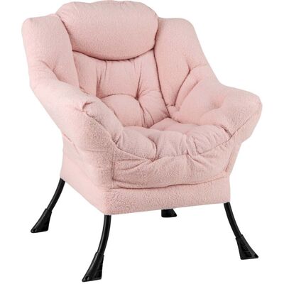 HELLOSHOP26 Sillón Relax Ergonómico 80 X 74 X 97 Cm Máxima Comodidad Con Bolsillo Portaobjetos Estilo Contemporáneo Tejido Sherpa Rosa 200012150 HELLOSHOP26 Sillón Relax Ergonómico 80 X 74 X 97 Cm Máxima Comodidad Con Bolsillo Portaobjetos Estilo Contemporáneo Tejido Sherpa Rosa 200012150