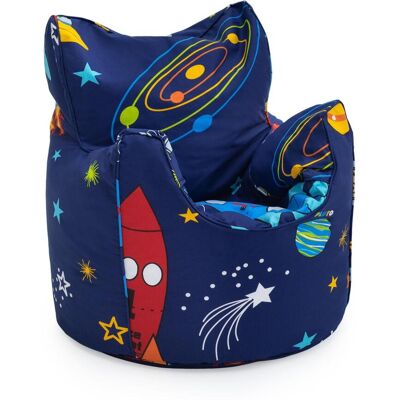 Ready Steady Bed - Sillón Infantil Para Sala De Estar, Cómodo Puf Para Niños En La Sala De Juegos, Puf Para Juegos De Interior Para Niños, Puf Ligero Con Relleno Suave - Chico Espacial Ready Steady Bed - Sillón Infantil Para Sala De Estar, Cómodo Puf Para Niños En La Sala De Juegos, Puf Para Juegos De Interior Para Niños, Puf Ligero Con Relleno Suave - Chico Espacial