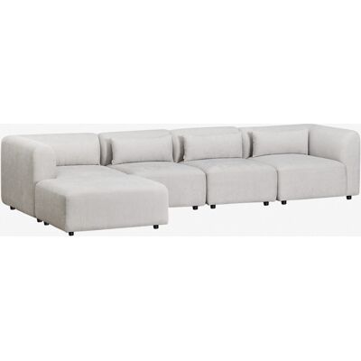 Sofá Modular De 4 Piezas Con Puff Fogler Sklum Sofá Modular De 4 Piezas Con Puff Fogler Sklum