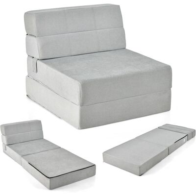 Costway Colchón Plegable 3 en 1, Sofá Cama 15cm de Espuma Costway Colchón Plegable 3 en 1, Sofá Cama 15cm de Espuma