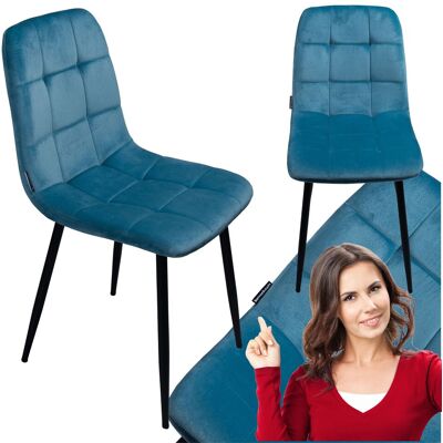 OEM Sillón Tapizado En Terciopelo Para Sala De Estar, Comedor, Loft De Terciopelo, Azul OEM Sillón Tapizado En Terciopelo Para Sala De Estar, Comedor, Loft De Terciopelo, Azul