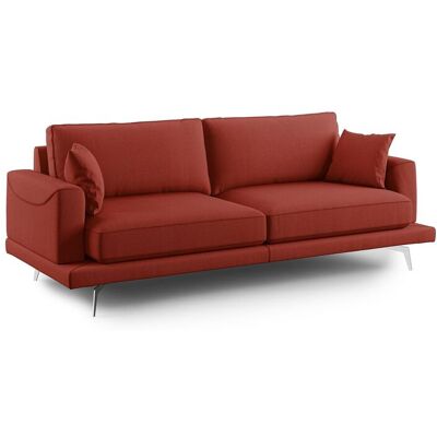 DIVANI.STORE Dorian Sofá Rojo Moderno - Sofá DIVANI.STORE Dorian Sofá Rojo Moderno - Sofá